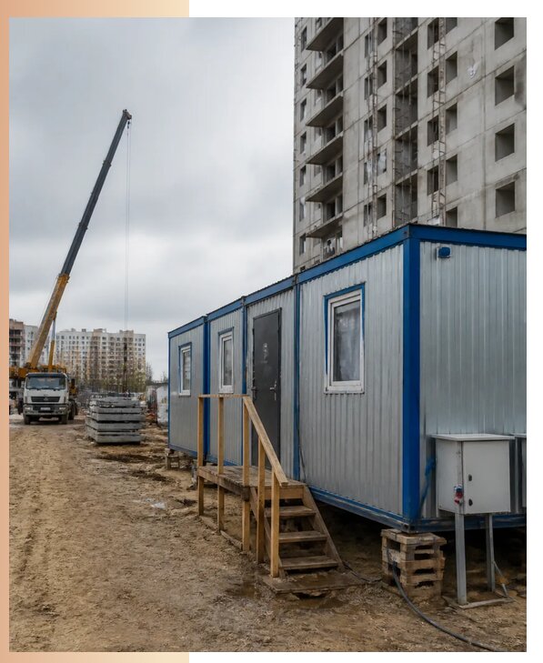 Аренда строительных вагончиков для рабочих в Сургуте